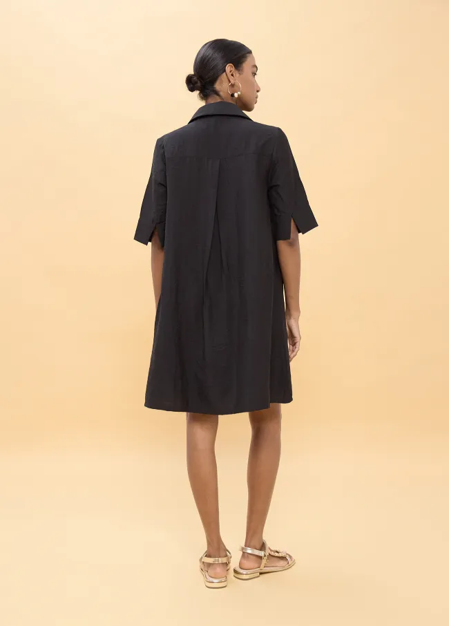 Short dress with matching palm tree details