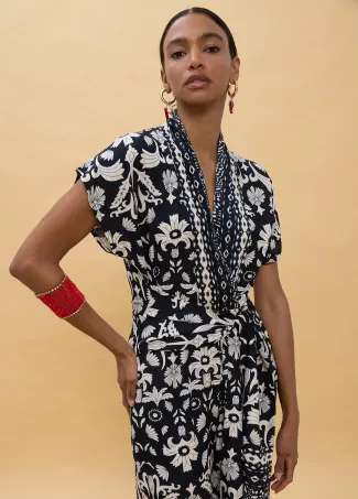 Patterned print jumpsuit