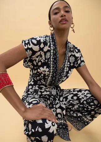Patterned print jumpsuit