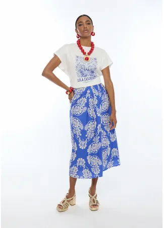 Camiseta estampado posicional boho