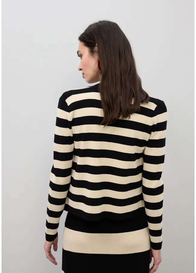 Cardigan rayas bicolor