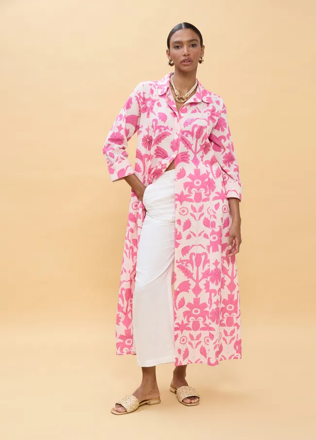 Floral print long sleeve dress