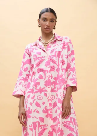 Floral print long sleeve dress