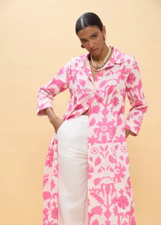 Floral print long sleeve dress