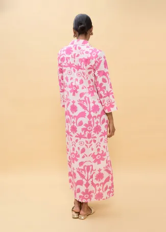 Floral print long sleeve dress