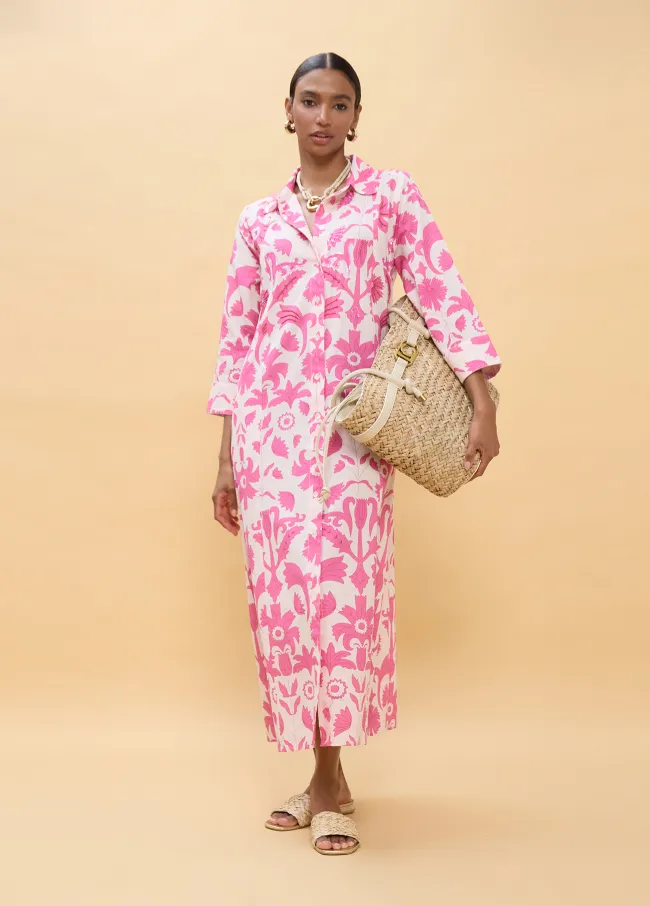 Floral print long sleeve dress
