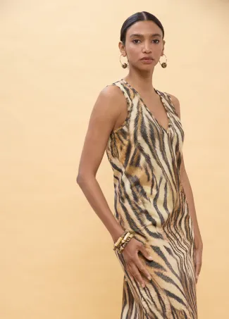 Printed circular dress