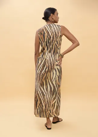 Printed circular dress