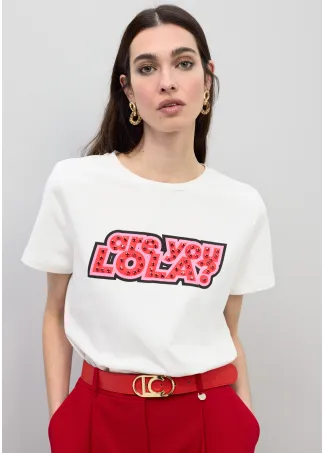Are you LOLA T-shirt with rhinestones