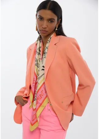 Regular fit blazer with no buttons