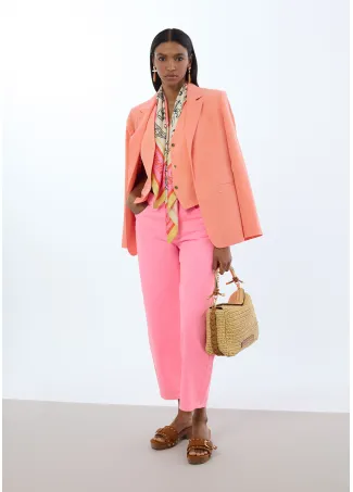 Regular fit blazer with no buttons