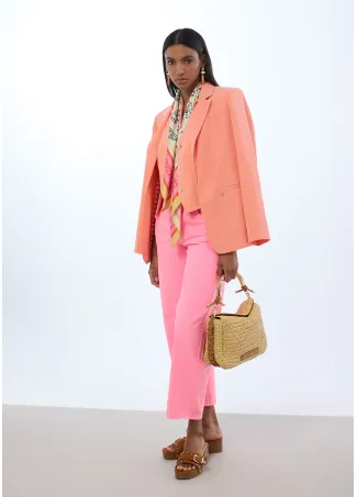 Regular fit blazer with no buttons