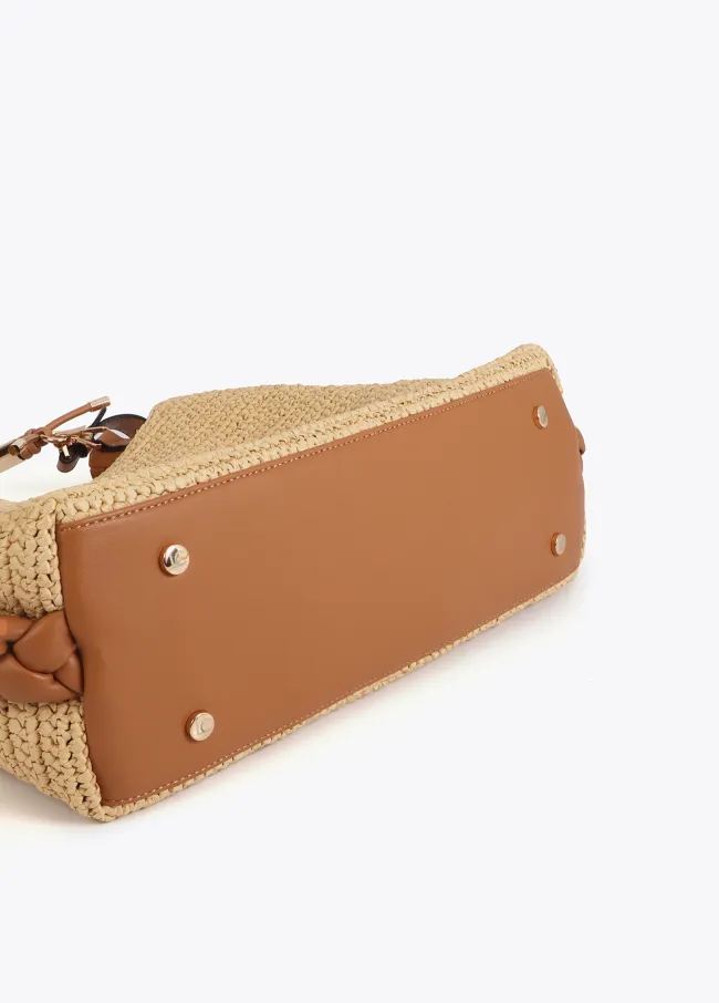 Bolso shopper Lola Casademunt 1981efecto rafia