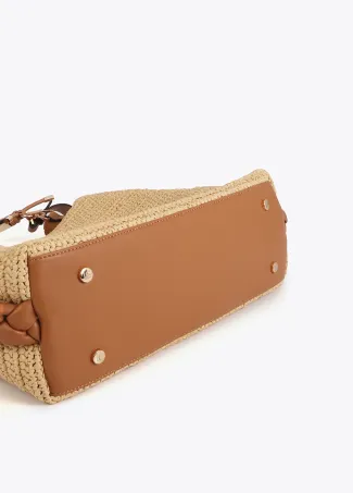 Bolso shopper Lola Casademunt 1981efecto rafia