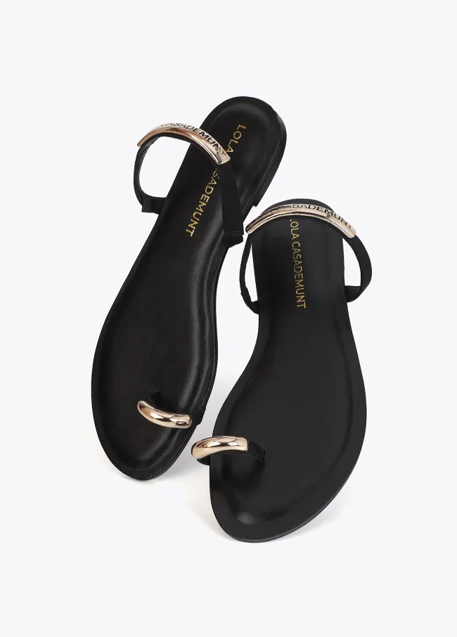 Flat grosgrain shoes with logo-printed piece