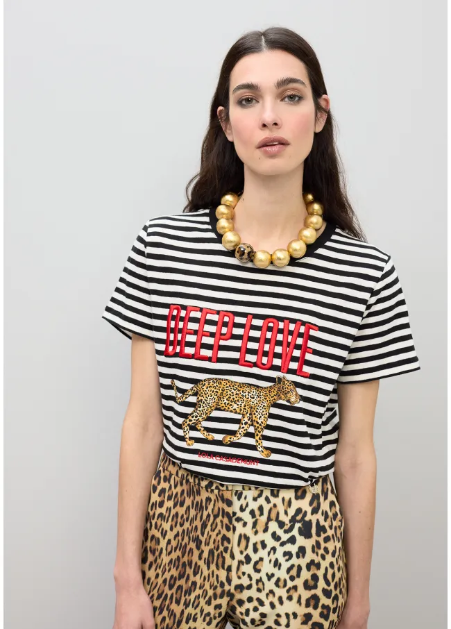 Striped Deep Love T-shirt