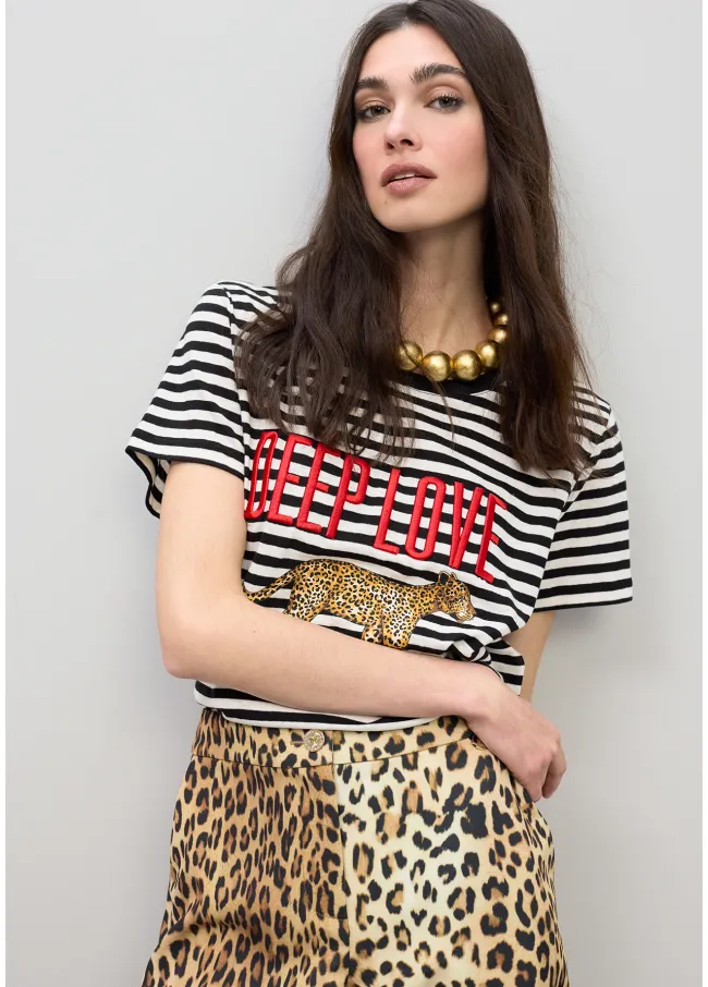 Striped Deep Love T-shirt