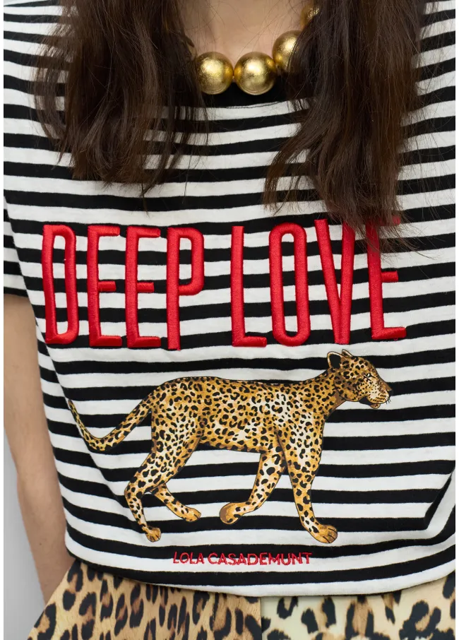 Striped Deep Love T-shirt