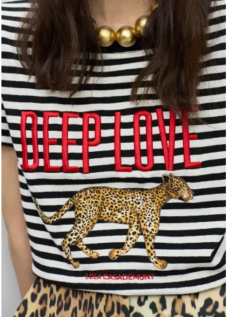 Striped Deep Love T-shirt
