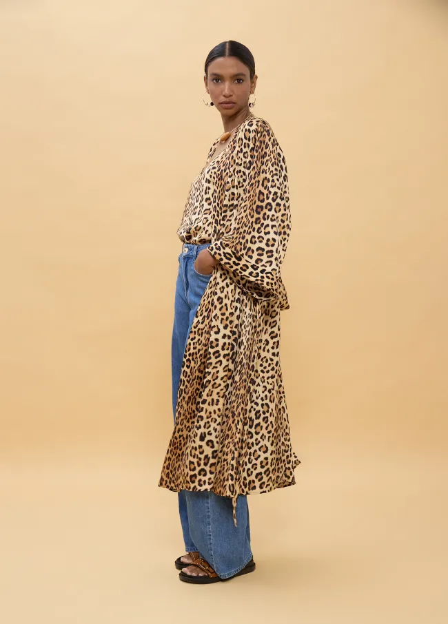 Kimono estampado animal