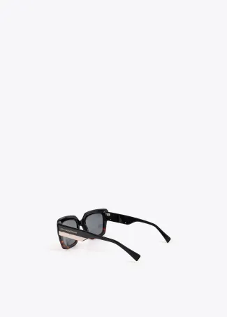 Contrast rectangular sunglasses