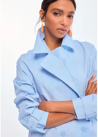 Washed fabric jacket