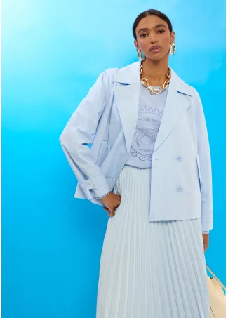 Washed fabric jacket