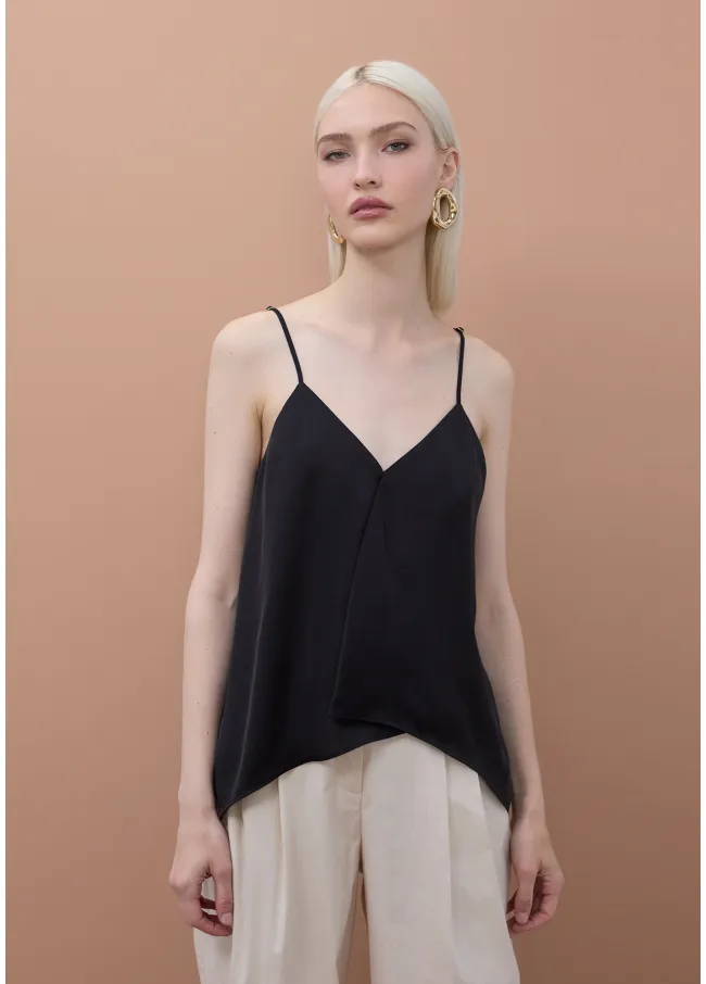 Pleated camisole top