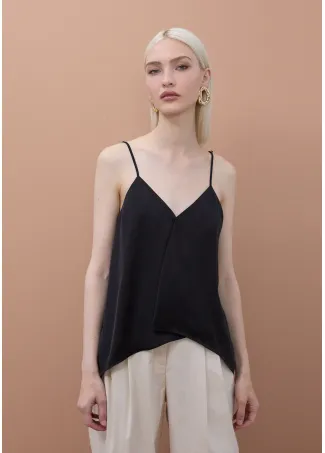 Pleated camisole top