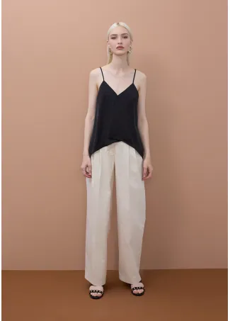 Pleated camisole top