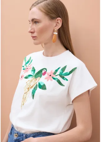 Camiseta loro con joyas