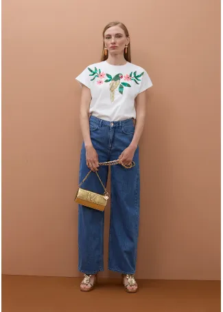 Camiseta loro con joyas
