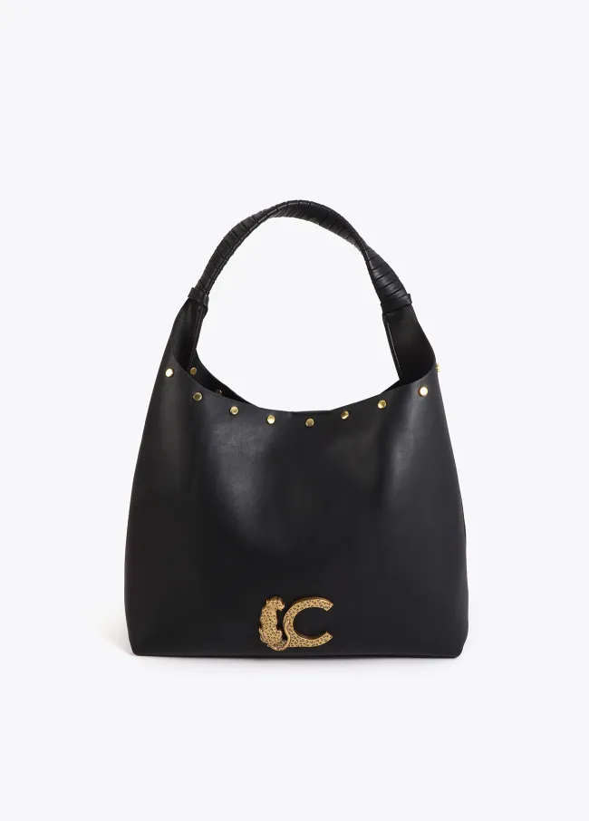 LC animal tote bag with studs