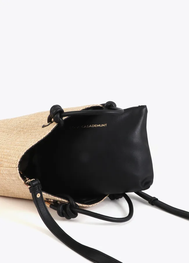 Bolso tipo capazo efecto rafia