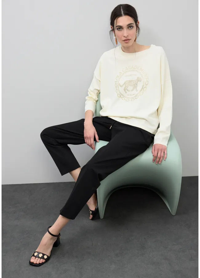 Jersey rosco con strass