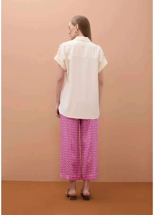 Camisa sin mangas bolsillos