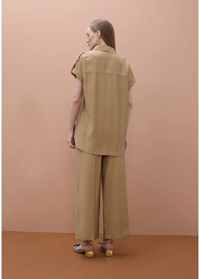 Pantalón culotte fluído