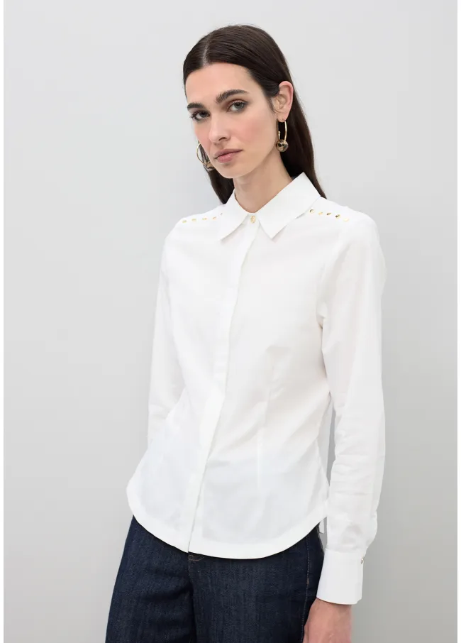 Camisa popelín tachas