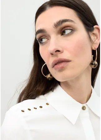 Camisa popelín tachas