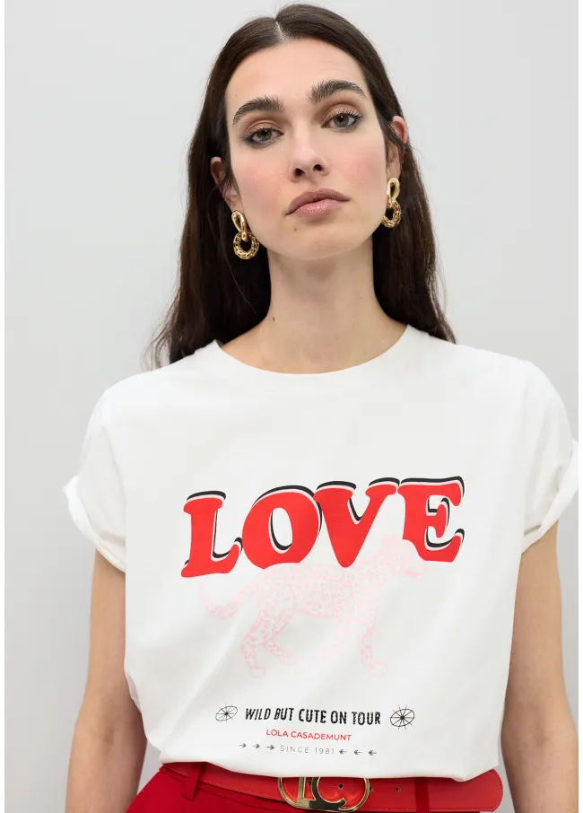Leopard profile LOVE T-shirt