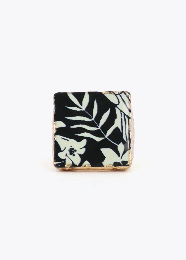 Anillo Sello Cerámica Pintada