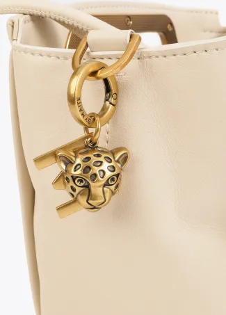 Textured crossbody bag with studs