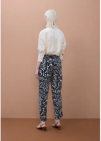 Jogger satén estampado