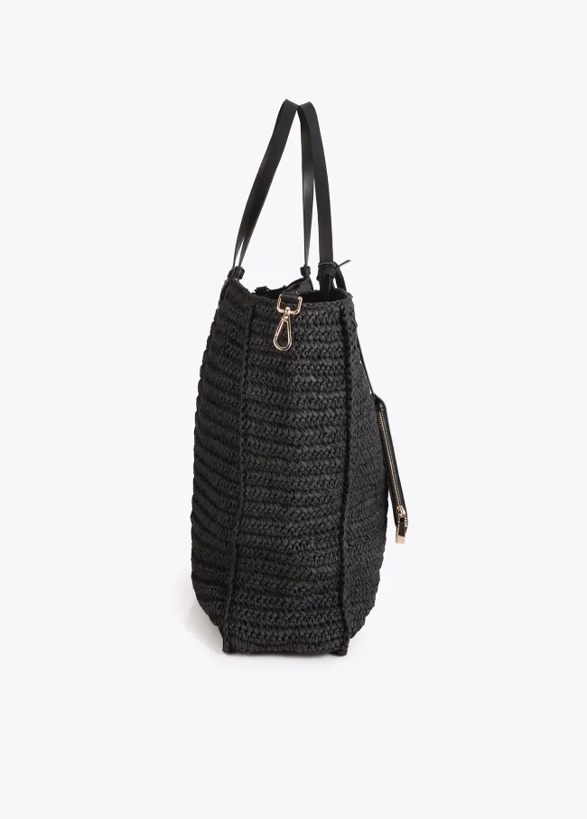 Summer Club deconstructed raffia bag