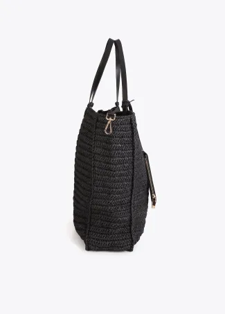 Summer Club deconstructed raffia bag