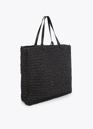 Summer Club deconstructed raffia bag