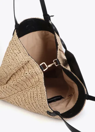 Summer Club deconstructed raffia bag