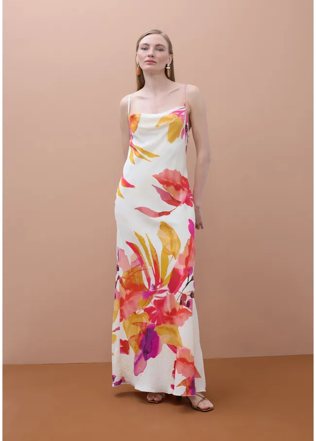 FLORAL PRINT STRAPPY DRESS