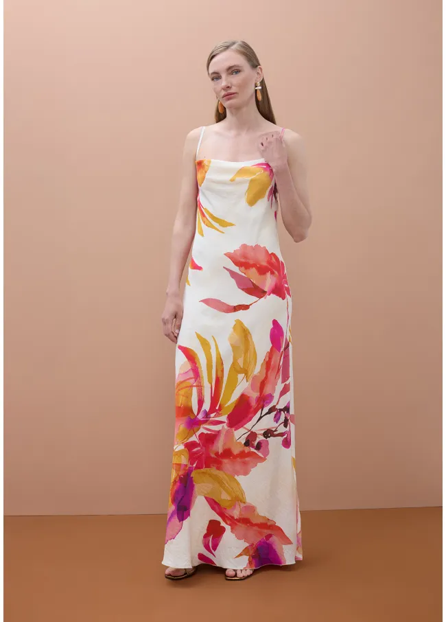 FLORAL PRINT STRAPPY DRESS