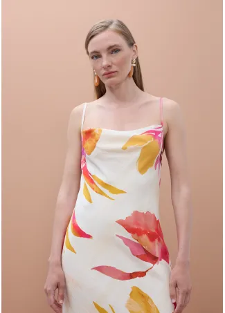 Vestido lencero con estampado floral